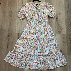 Who What Wear — Floral Print Midi Dress